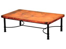 Picture of Patti Rectangular Coffee Table with Copper Top - 2 sizes
