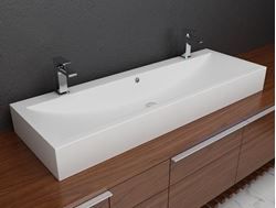 Picture of Solid Surface Double Countertop Sink
