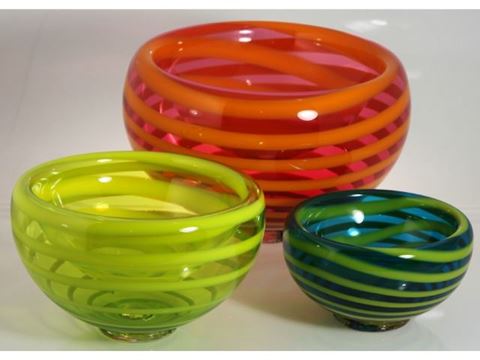 Spiral Bubble Bowls