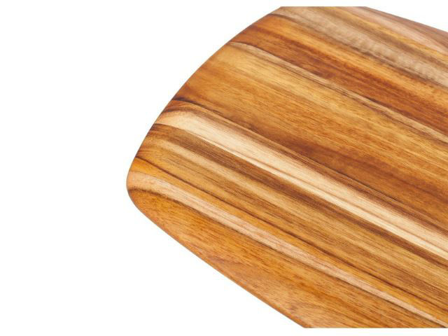 Rectangle Edge Grain Gently Rounded Edge Serving Board by Proteak 14 inch