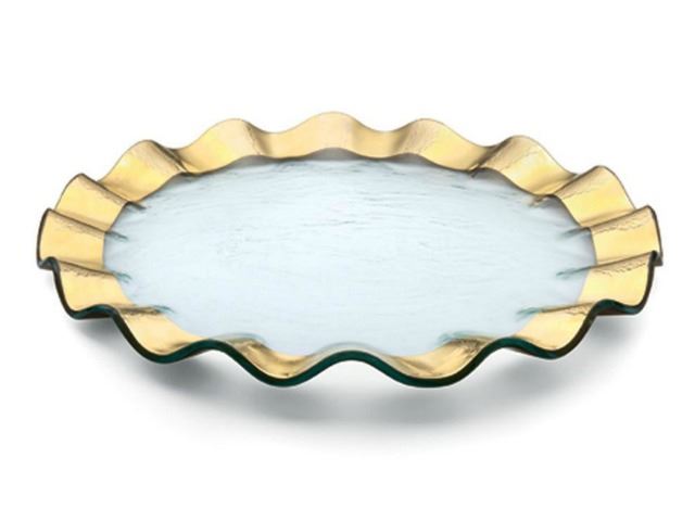 Picture of Ruffle 13" Glass Buffet Plate