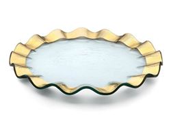 Ruffle 13" Glass Buffet Plate