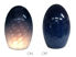 Picture of Blown Glass Pendant Light | Dark Steel Blue Tiny Bubbles