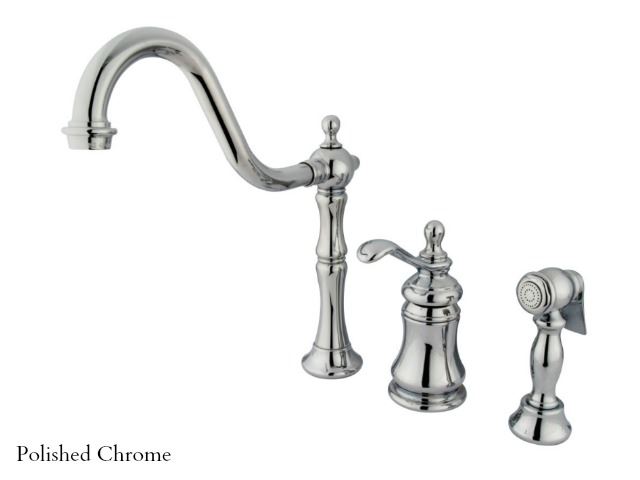 Picture of Kingston Brass Templeton Single Handle Kitchen Faucet with Spray