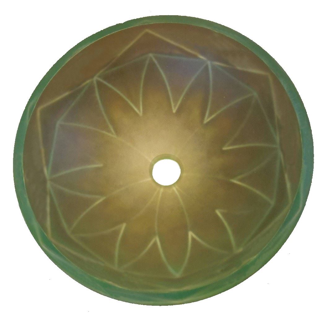 Picture of Pinwheel Glass Sink - with Geometric Features