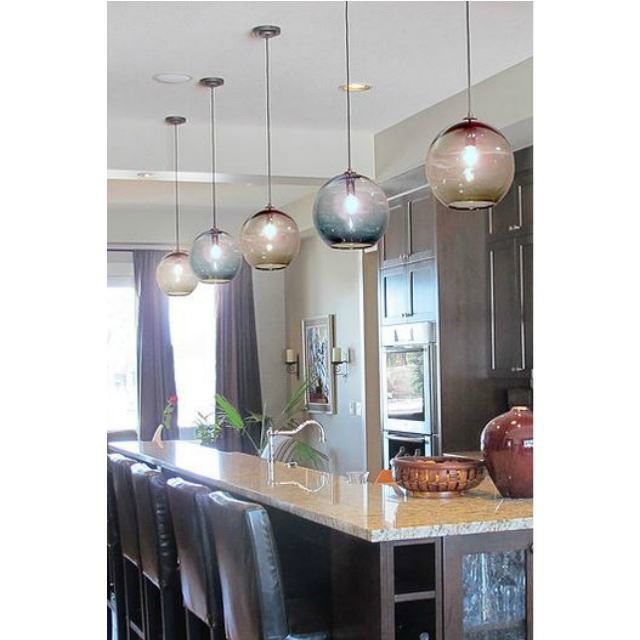 Picture of Blown Glass Pendant Light | Metro | Gold