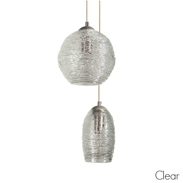 Blown Glass Pendant Light | Dome Stella | Clear
