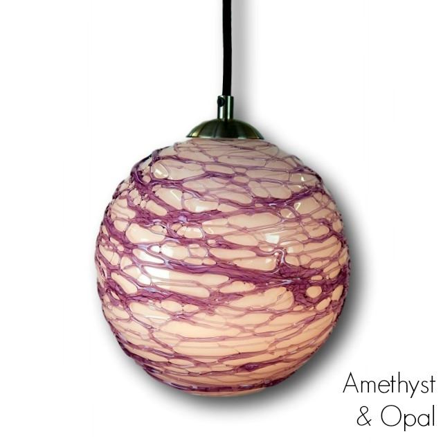 Picture of Spun Glass Pendant Light | Amethyst II