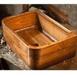 Teak Wood Bath Sink - T1