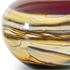 Picture of Blown Glass Vase | Ruby Round Strata