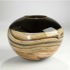 Picture of Blown Glass Vase | Round Strata | Black