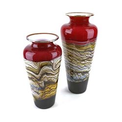 Blown Glass Vase | Ruby Strata