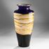 Picture of Blown Glass Vase | Cobalt Strata
