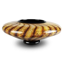 Picture of Blown Glass Footed Bowl | Batik