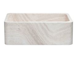 Picture of 30" Travertine Single Well Stone Farmhouse Sink