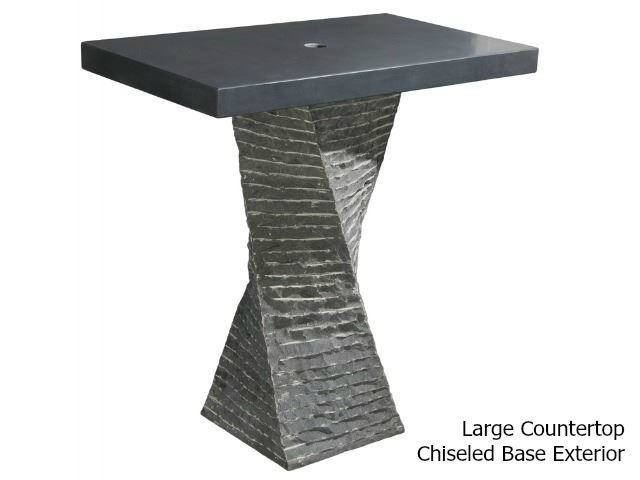 Picture of Helical Pedestal - Black Lava