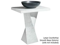 Picture of Helical Pedestal - Carrara White Marble