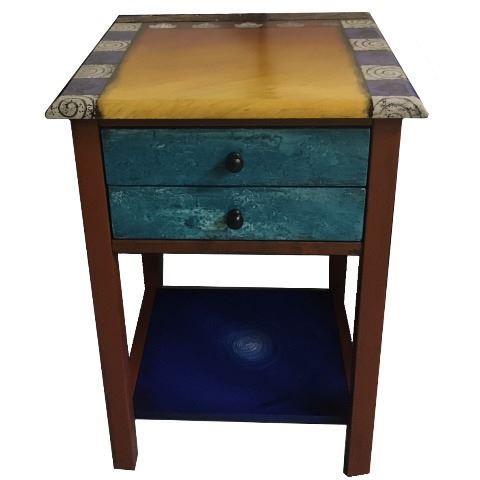 Hand Painted End Table 5