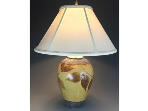Botanical Table Lamp in Amber