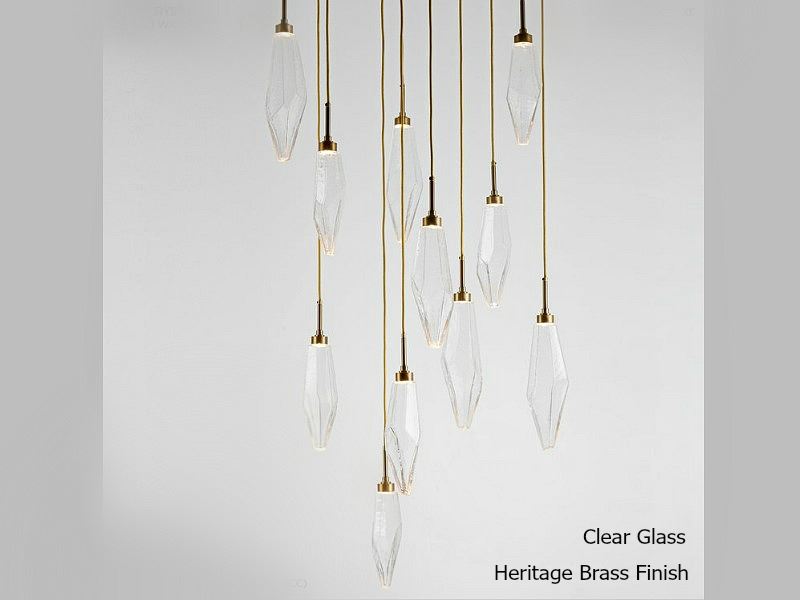 Picture of Rock Crystal Round Multi-Port Pendant Chandelier 11 pc