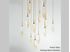 Picture of Rock Crystal Square Multi-Port Pendant Chandelier 12 pc