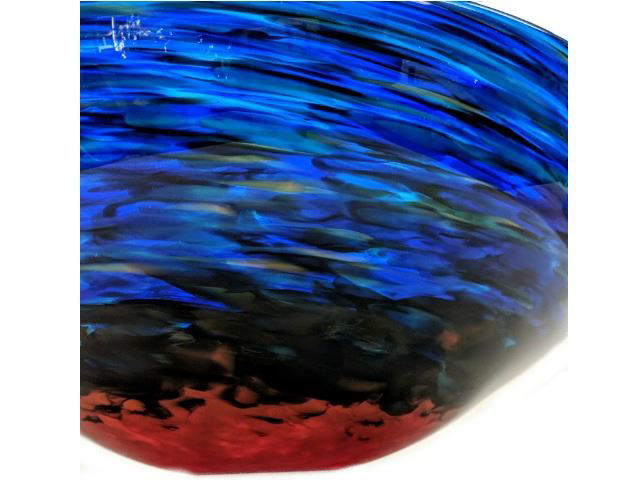 Blown Glass Sink | Blue Caliente