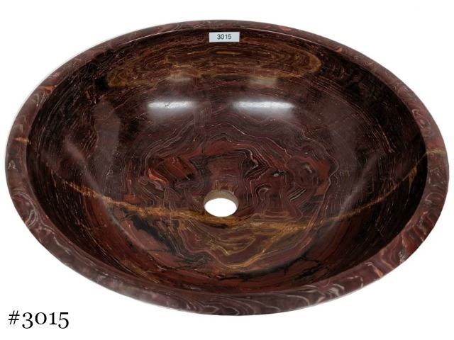 Picture of SoLuna Red Onyx Vessel Bath Sink
