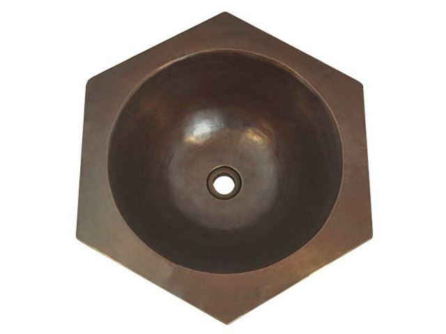Hexagonal Copper Vessel Sink by SoLuna