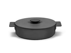 Enameled Cast Iron Casserole Dish - Black