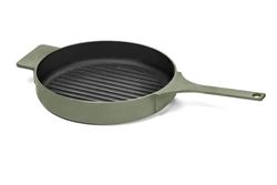 Enameled Cast Iron Grill Pan - Sage