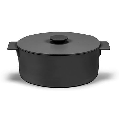 Enameled Cast Iron Pot - Black