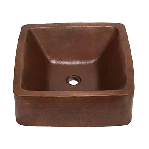 17" Cubeta Copper Vessel Sink by SoLuna