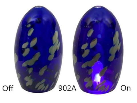 Blown Glass Pendant Light | Translucent Blue Dot