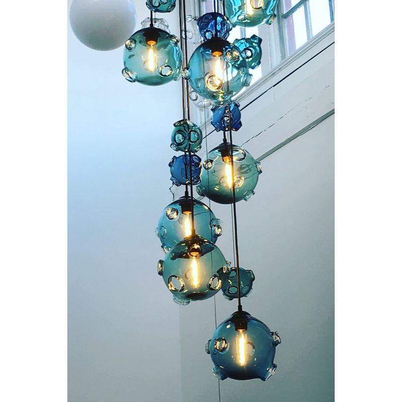 Picture of Blown Glass Chandelier | Meteor Shower