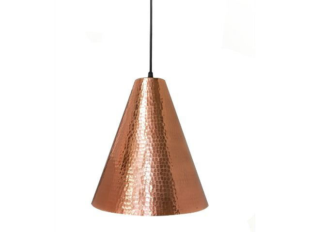 SoLuna Copper Lights | Cone Pendant Light | Polished Copper