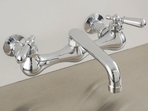Strom Plumbing Wall-Mounted 8" Kitchen Faucet