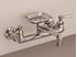 Picture of Strom Plumbing Deco Wall Mount Kitchen Faucet with Soap Dish & Lever Handles