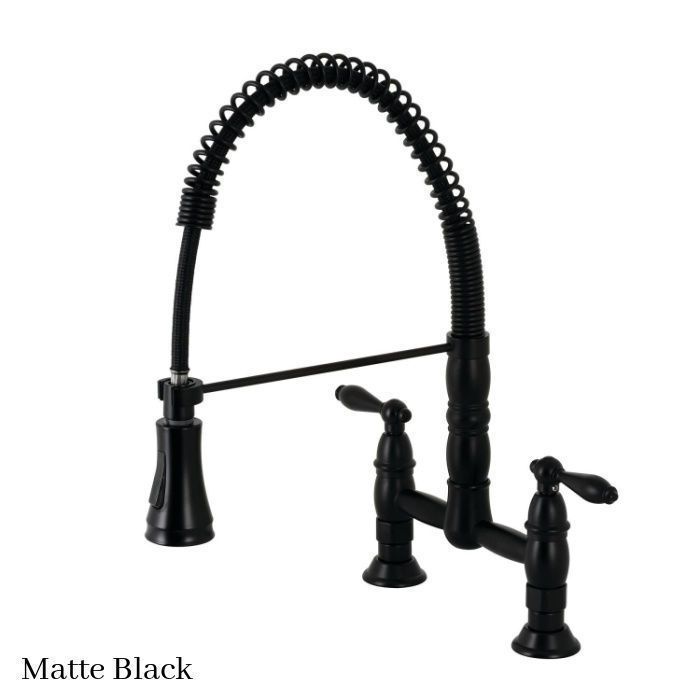 Gourmetier Heritage faucet GS1270AL Matte Black finish