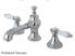 Kingston Brass Bel-Air Widespread Bathroom Faucet KC7061BPL Polished Chrome