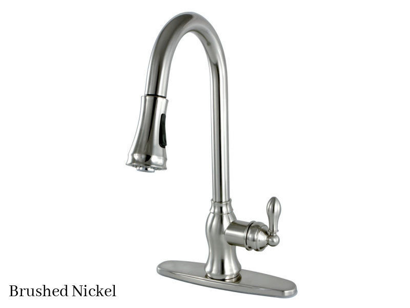 Kingston Brass American Classic Kitchen Faucet GSY7778ACL Brushed Nickel Finish