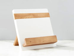 Reclaimed Wood Cook Book / iPad Holder in White