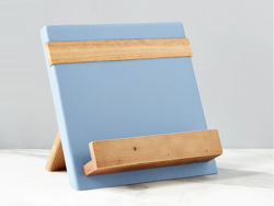 Picture of Reclaimed Wood Cook Book / iPad Holder in Denim