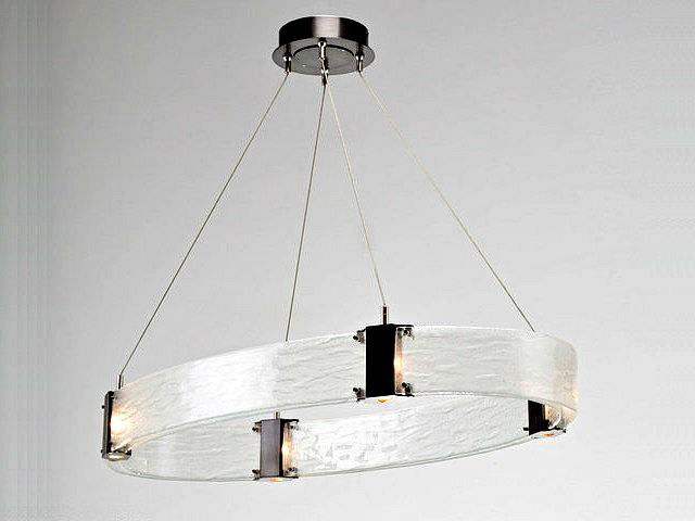 Picture of Parallel Collection Oval Chandelier - SALE