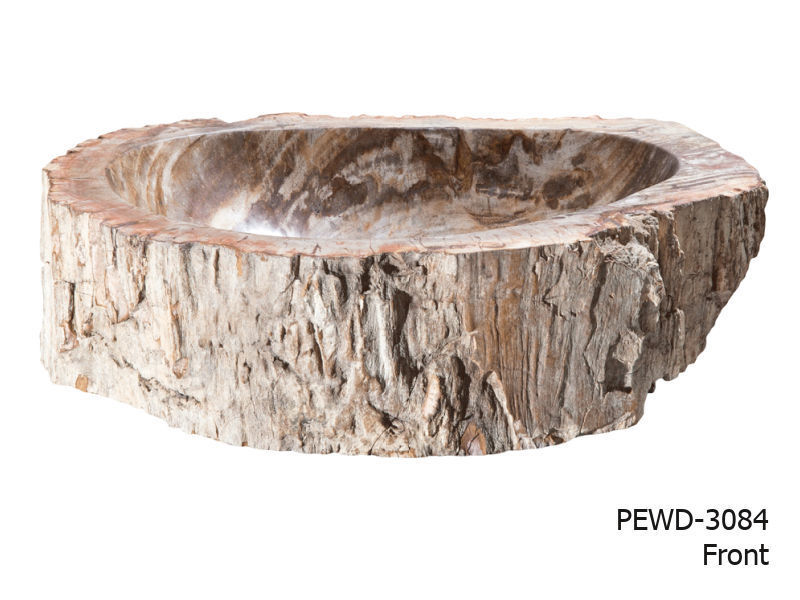 Picture of Small Brown and Beige Petrified Wood Sink 19"-21"