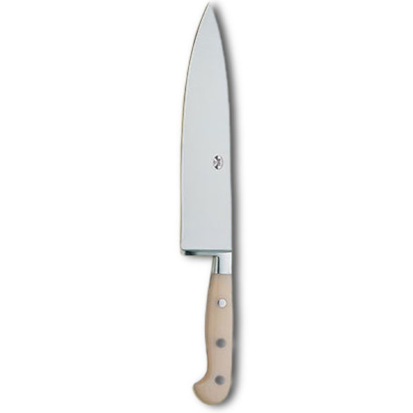 Coltellerie Berti Hand Forged 9 Full Tang Chef's Knife - White Lucite