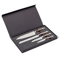 Heritage Steel Cutlery Essentials Set by Hammer Stahl - 4 Piece