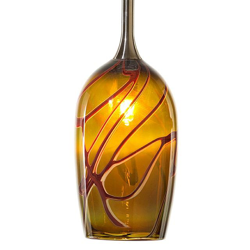 Blown Glass Pendant Light | Argentum 7 | Yellow Haze