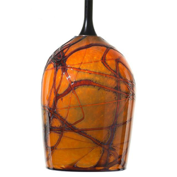 Blown Glass Pendant Light | Canale 8 | Satsuma Orange