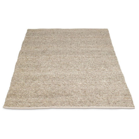 Handwoven Textured Taupe Rug 5x8