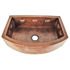 SoLuna Copper Farmhouse Sink | 33" Rounded Front w/Hearts